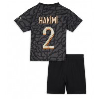 Maglie da calcio Paris Saint-Germain Achraf Hakimi #2 Terza Maglia Bambino 2023-24 Manica Corta (+ Pantaloni corti)